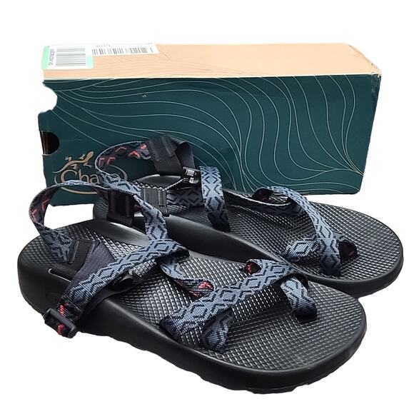 Chaco Z2 Classic Stepped Navy Marine Adjustable Sandals, Men's 12 - Picture 1 of 10
